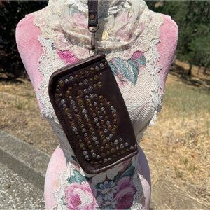 Leather wristlet/wallet.